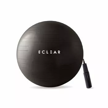 ELECOM Balance Ball 55cm Fitness with Air Pump Load Capacity 500kg Black HCF-BB55BK