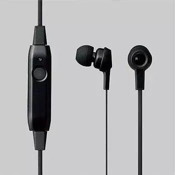 ELECOM Bluetooth Earphones/Earplug Type/FAST MUSIC/9.0mm Driver/HPC16/Black LBT-HPC16BK