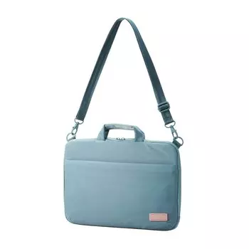 Elecom Чехол для компьютера с внутренней сумкой toco, 2-сторонний, с карманом для хранения, совместимый с 14-дюймовым ПК, оттенок зеленого BM-OF07GN