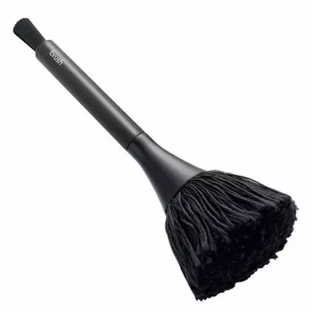 ELECOM Cleaner Brush, Static Elimination Brush, Antistatic Fiber, Rotating Type, Hair Type, 2WAY, Comes with Gap Brush, Washable, Dust Removal, Black