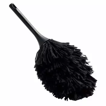 ELECOM Cleaner Brush, Static Elimination Brush, Antistatic Fiber, Normal Type, Hanging Storage, Washable, Dust Removal, Black KBR-AM012AS