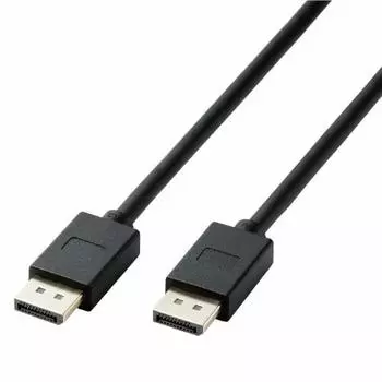 ELECOM Display Port Cable 1.0m CAC-DP1410BK2 ver1.4 Compatible 8K Video Output Black