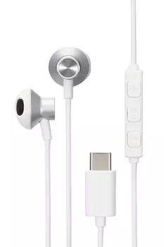 ELECOM Earphones with Microphone make calls and adjust Type C type Inner ear type Wired No lag between audio and video Remote control included ear