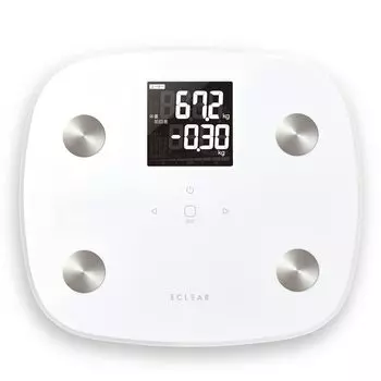 ELECOM ECLIA Weight Body Composition Manual Input Backlight Included Visceral Fat Subcutaneous Fat Body Fat Skeletal Muscle Basal Measurement in 100g