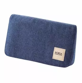 ELECOM Gadget Pouch Bag in Bag Gadget Pouch Storage Bag Flap Type Compact M Size Navy BMA-GP05NV