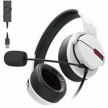 ELECOM Gaming Headset Headphones PS5 PS4 Switch SwitchLite Virtual Surround Adapter Included White [ARMA] HS-ARMA200VWH белый