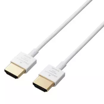 ELECOM HDMI Cable 1.5m Premium Super Slim 4K x 2K Compatible White CAC-APHDPSS15WH