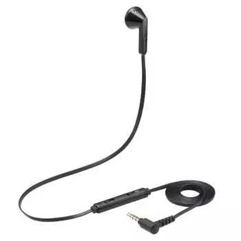 ELECOM Headset Wired Earphone Microphone 4 Pole 3.5mm Monaural with 4 Pole Conversion Cable Black HS-EP20TBK