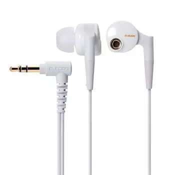 ELECOM High Resolution Compatible Stereo Earphones Canal Driver Deep Bass GrandBass White 12mm EHP-GB1000AWH