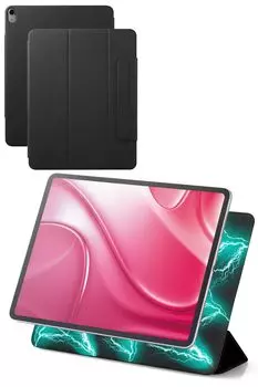 ELECOM iPad Air 13 дюймов 2024 магнитная адсорбция ультра можно изменить на 2 автопробуждения TBWA24XWVPF2BK (M2) корпус, тип, тонкий, легкий, углы, чёрный