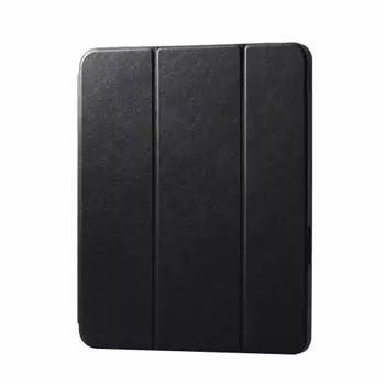 ELECOM iPad Air 13 дюймов (M2) Чехол для модели 2024 года, отделение для Apple Pencil, поддержка спящего режима, устойчивая к царапинам и грязи мягкая кожа, черный TB-A24XSABK