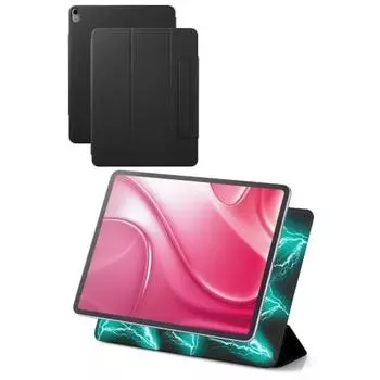 ELECOM iPad Air 13 дюймов (M2) Корпус модели 2024, магнитно-адсорбционного типа, ультратонкий, легкий, можно менять угол наклона на 2, автоматический режим сна/автоматическое пробуждение T