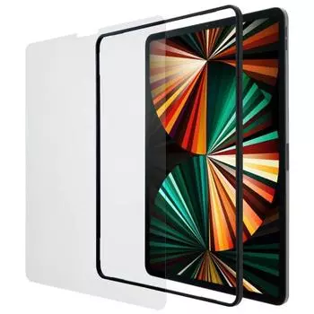 ELECOM iPad Pro 12.9 6-го/5/4/3-го поколения (2022/2021/2020/2018) Защитная стеклянная пленка для ЖК-дисплея с направляющей рамкой TBWA21PLFLGGJ