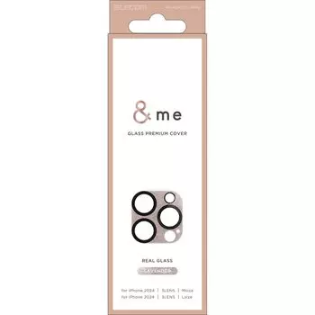 ELECOM iPhone 16 Pro iPhone16 Pro Max Camera Закаленное 10H Настоящее Полностью черное Полное Без сверкающих ювелирных изделий Лавандовое / Пленка, Стекло, Твердость, Стекло,