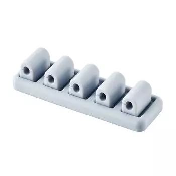 Elecom Кабель Магнитный 5 Кабельный Клейкий Разъединительный Держатель Светло-Серый, Тип, Зажим, Сбор, Фиксация, Профилактика, EKC-CHS01LGY светло-серый