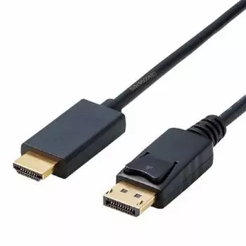 ELECOM Кабель-переходник HDMI DisplayPort 2,0 м черный CAC-DPHDMI20BK
