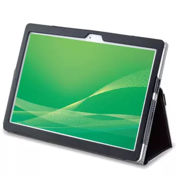 ELECOM LAVIE Tab E TE710(КАВ) Откидной чехол из мягкой кожи, 2-х угловой, черный