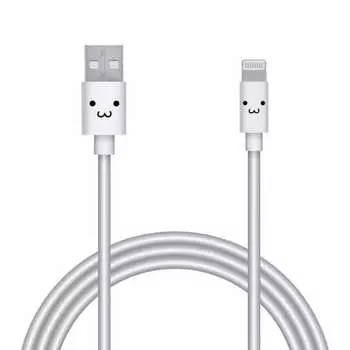ELECOM Lightning Cable Lightning iPhone Charging Cable Soft Type [Compatible with iPhone SE3 / SE2 / 14 / 13 / 12 etc.] Apple Certified Product 1.5m W