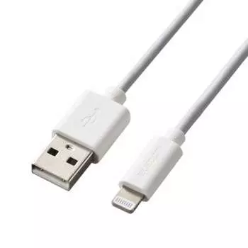 ELECOM Lightning Cable Lightning iPhone Charging Cable Standard [Compatible with iPhone 13 / 12 / SE (2nd generation)] Apple certified product 0.1m (1