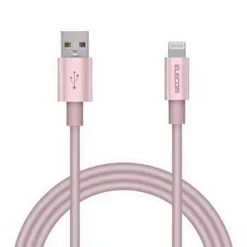 ELECOM Lightning Cable Lightning iPhone Charging Cable Aluminum Connector Semi-Heavy Duty [Compatible with iPhone 13 / 12 / SE (2nd Generation)] Apple