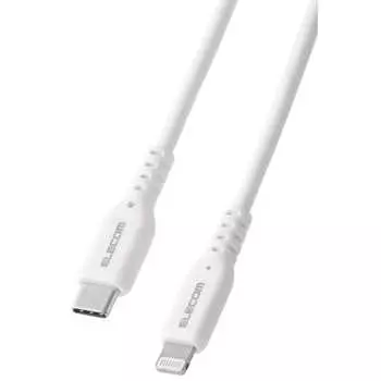 ELECOM Lightning Cable USB-C to Lightning 1m Apple Certified Product 60W High Speed ??iPhone Charging [Mfi Certified] White MPA-CLEC10WH