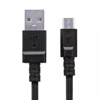 ELECOM Micro USB Cable, microUSB, compatible with quick charging, cute faces with various expressions, transfer/charging, 2A output, 1.2m, black MPA-F