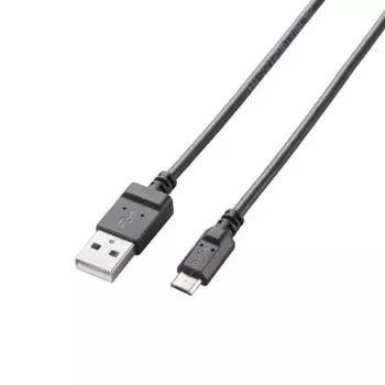 ELECOM Micro USB Cable microUSB Slim Cable Compatible with quick charging Adopts a trapezoidal connector with easy to understand front and back sides