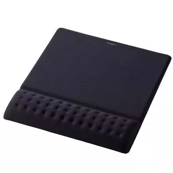 ELECOM Mouse Pad with Integrated Wrist Rest Wide COMFY Fatigue Reduction Black MP-ACF001WBK