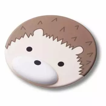 ELECOM Mouse Pad Wrist Rest Animal Make your desk cute with animal face Hedgehog MP-AN01HED