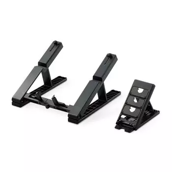 Elecom Ноутбук Смартфон Планшет Рассеивание тепла Улучшает Осанку Ширина 241 мм x Глубина 262 мм x Высота 146 мм Нагрузка 10 кг Черная Подставка, Подставка, чёрный