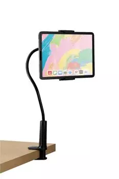 Elecom Подставка для планшета Удерживает ваш смартфон и iPad, пока вы спите, на расстоянии до дюймов. Вращается на 360 градусов. Может быть зафиксирована. Надежно удерживается с помощью толстой ручки. чёрный