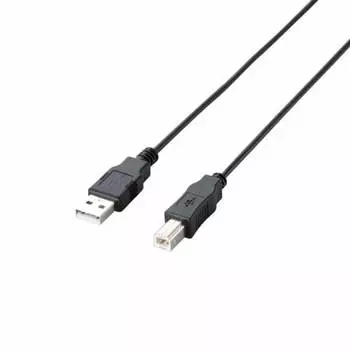 ELECOM RoHS Compliant & Environmentally Friendly Package Eco USB Cable USB2.0 A-B Type 3m Black U2C-JB30BK