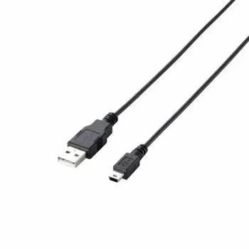 ELECOM RoHS Compliant & Environmentally Friendly Package Eco USB Cable USB2.0 A-miniB Type 3m Black U2C-JM30BK