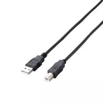 ELECOM RoHS Compliant & Environmentally Friendly Package Eco USB Cable USB2.0 A-B Type 5m Black U2C-JB50BK