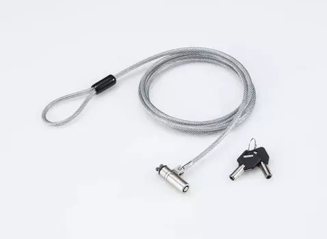 ELECOM Security Wire Cylinder Lock MiniSaver x Compatible Regular Key (3 7) ESL-701I серебряный