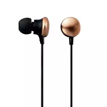 ELECOM Stereo Earphones Colors Resolution Dynamic Driver Gold [High Compatible] 8.8mm EHP-R/CC1000AGD