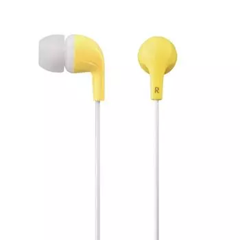 ELECOM Stereo Headphones Canal CN300 Plays sound quality and crisp bass Yellow well-balanced EHP-CN300AYL