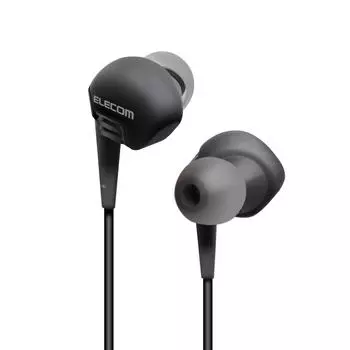 ELECOM Stereo Headphones Earplug Type Driver Black 3.5 10.0mm