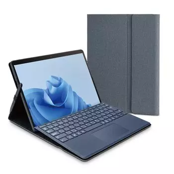 ELECOM Surface с чехлом Generation Soft Leather, защитным чехлом, свободным углом наклона, сенсорной ручкой, совместимой с клавиатурой серого цвета ProX/8/9/9 5G/10/11 серый