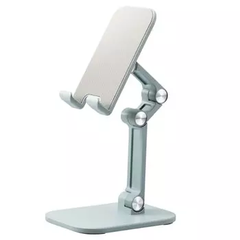 ELECOM Tablet Stand Smartphone Stand for Kitchen Cooking Foldable Compact Storage Compatible with Android, iPad, iPhone, Switch Green HA-STFD01GN