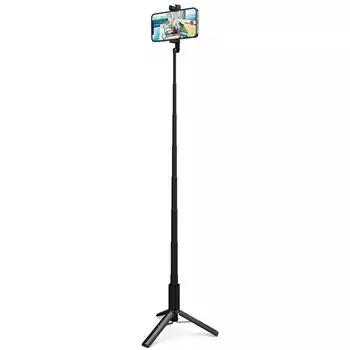 ELECOM Tripod Selfie Stick 2way Integrated Holder with Accessory Shoe Black [For Smartphones] P-STSRS02ITABK