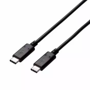 ELECOM USB-C Cable C-C 4m USB2.0 Certified Product USB Power Delivery Compatible 5A Output Black U2C-CC5P40NBK