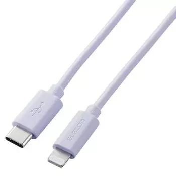 ELECOM USB C(TM)-Lightning Cable Compatible with iPhone/iPad/iPod/Magic Keyboard/Magic Mouse/Magic Trackpad Charging 1.0m Purple U2C-APCL10PU