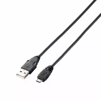 ELECOM USB Cable A male to microB Compatible with PlayStation4 1m Black [microB] USB2.0 (USB male) U2C-AMB10BK чёрный