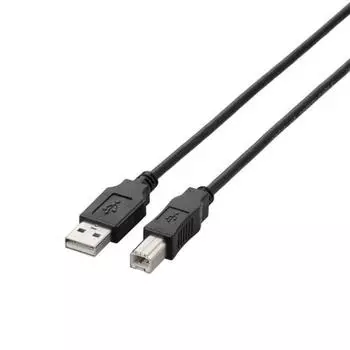 ELECOM USB Cable [B] USB2.0 (USB A Male to USB B Male) 1.5m Black U2C-BN15BK