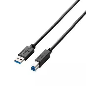 ELECOM USB Cable [B] USB3.0 (USB A Male to USB B Male) Standard 3m Black USB3-AB30BK