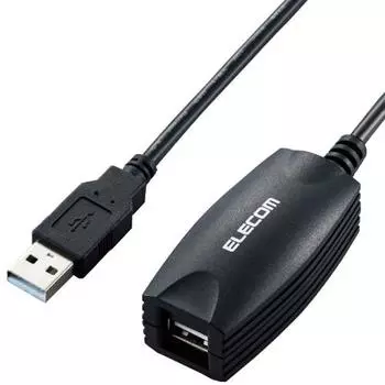 ELECOM USB Cable Extension Cable (USB-A Cable) Extension USB2.0 Connectable 5m USB2-EXB50 Black