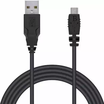 ELECOM USB Cable microUSB 2m that can charge PS4 controller (DUALSHOCKR4) Black GM-U2CAMB20BK