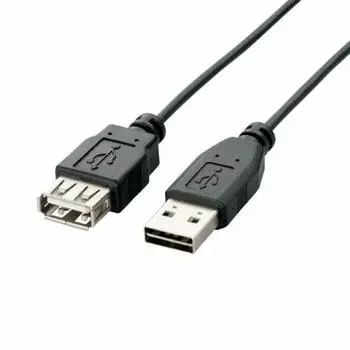 ELECOM USB-кабель-удлинитель USB2.0 (USB A Мужской к USB A Женский) Реверсивный соединитель 3м черный U2C-DE30BK
