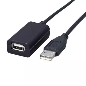 ELECOM USB-кабель-удлинитель USB2.0 (USB A Мужской к USB A Женский) Удлинитель 5.0м USB2-EXA50